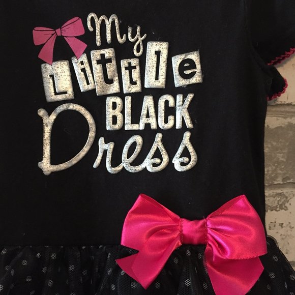 Baby Glam "My Little Black Dress" Size 6-9 Months - Picture 3 of 3